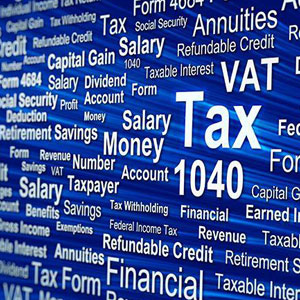 Illustration of various financial terms and tax-related concepts- Moss Bollinger LLP